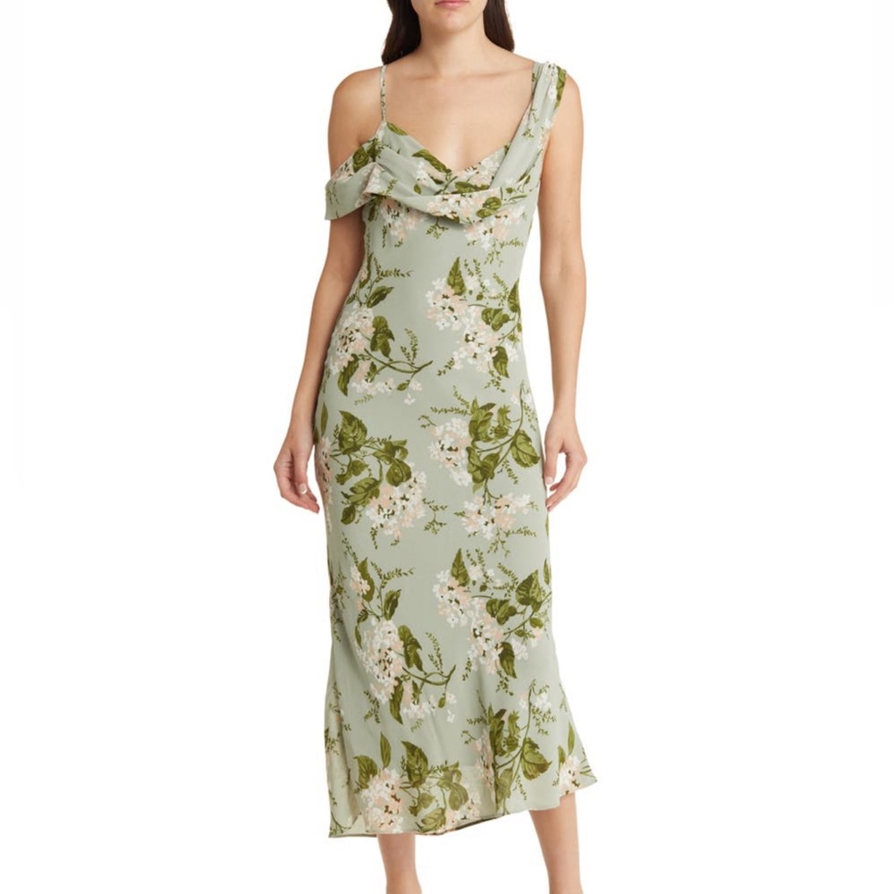 REFORMATION Reya Drape Dress